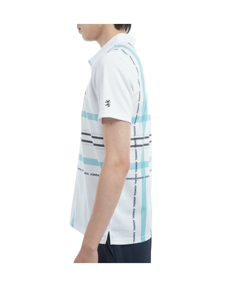 アドミラル Admiral ゴルフウェア ポロシャツ 半袖 メンズ チェックプリント シャツ ADMA508 【2025年春夏モデル】 アドミラル(Admiral) ゴルフウェア ポロシャツ 半袖 チェックプリント