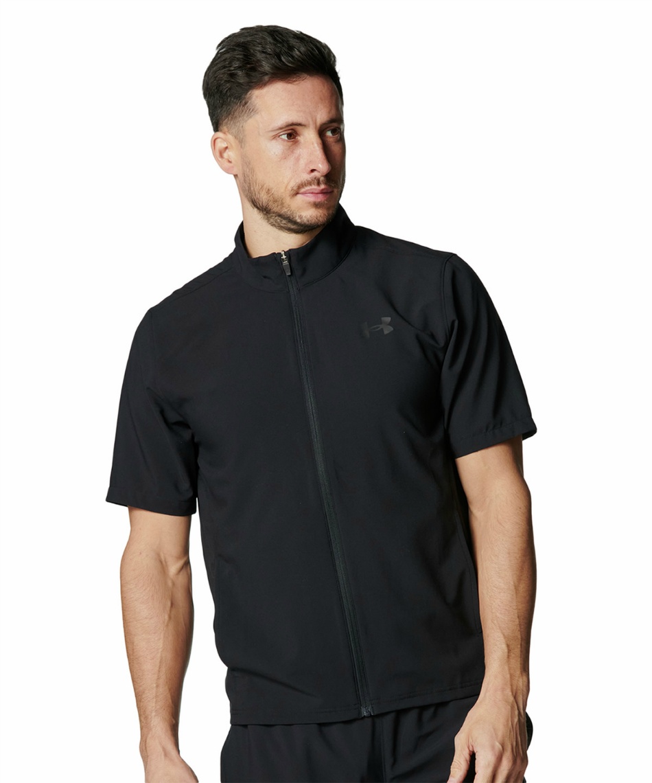 ウインドブレーカー ジャケット UA FRESH WOVEN FULL ZIP SHORT SLEEVE