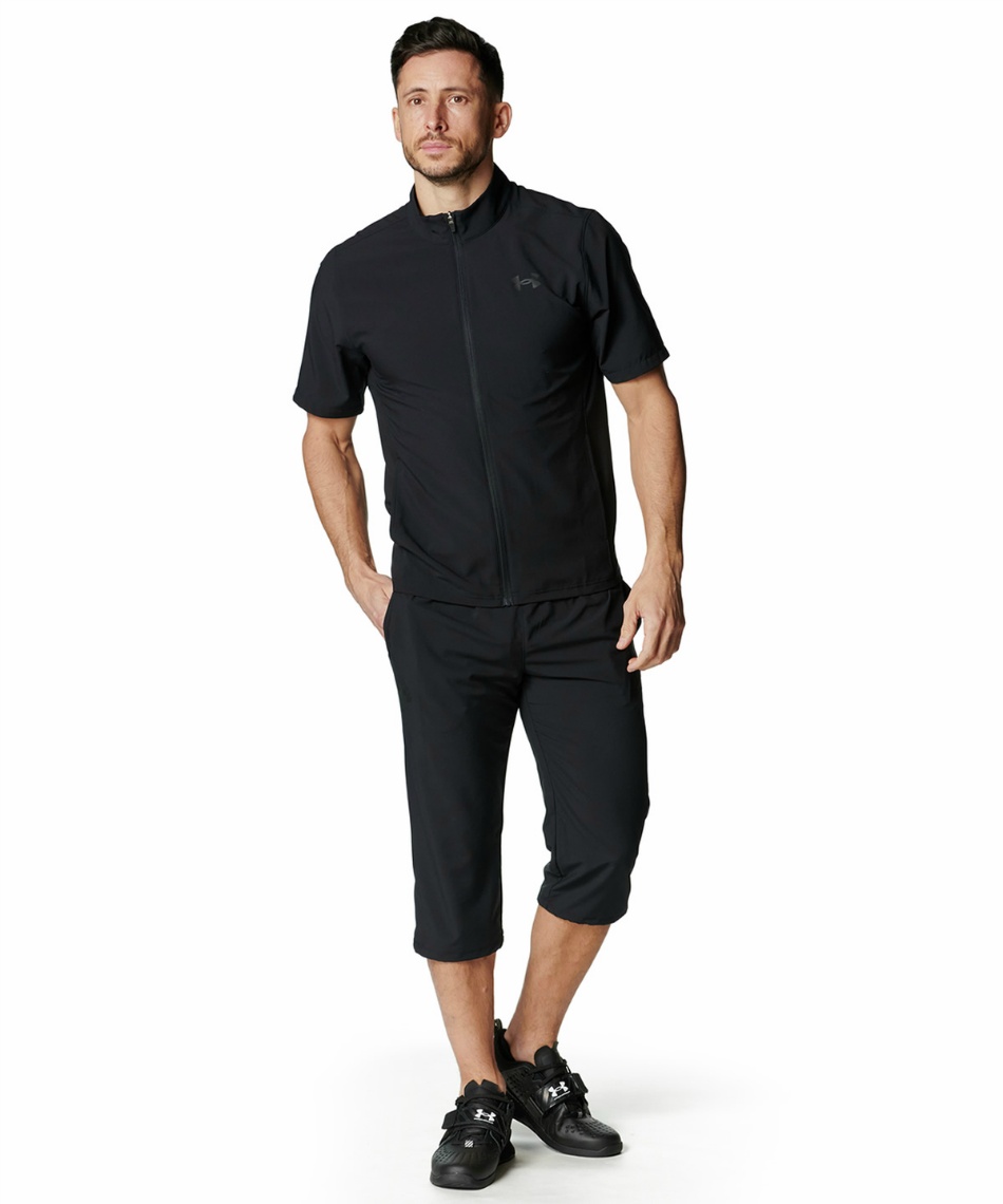 ウインドブレーカー ジャケット UA FRESH WOVEN FULL ZIP SHORT SLEEVE