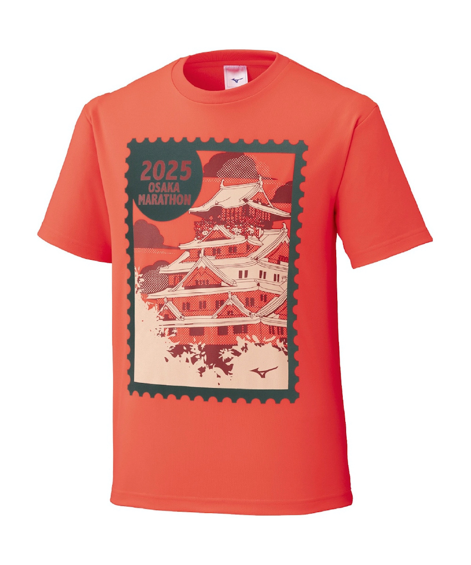 ミズノ(MIZUNO) ランニングウェア Tシャツ 半袖 大阪マラソン2025 大会