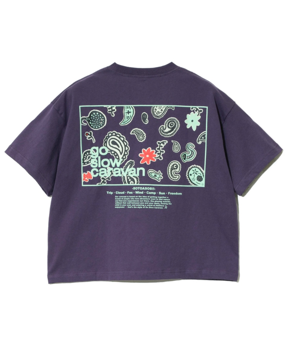 ゴースローキャラバン(Go Slow Caravan) Tシャツ 半袖 USA/Cスクエア