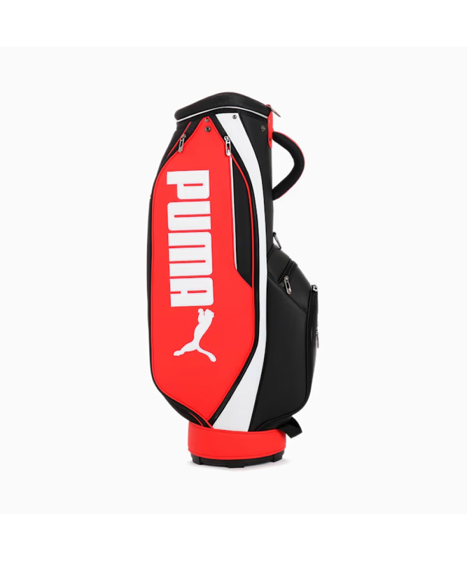 新品☆ PUMA 2025キャディバッグベーシック レッド キャディバッグ ユニセックス ゴルフ ベーシック キャディー