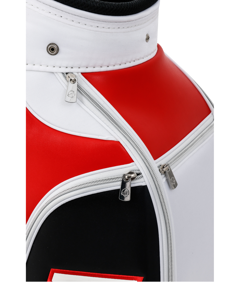 HONMA ゴルフキャディバッグ ホワイト/ブラック/レッド　2025モデル HONMA ゴルフキャディバッグ ホワイト/ブラック/レッド 2025モデル