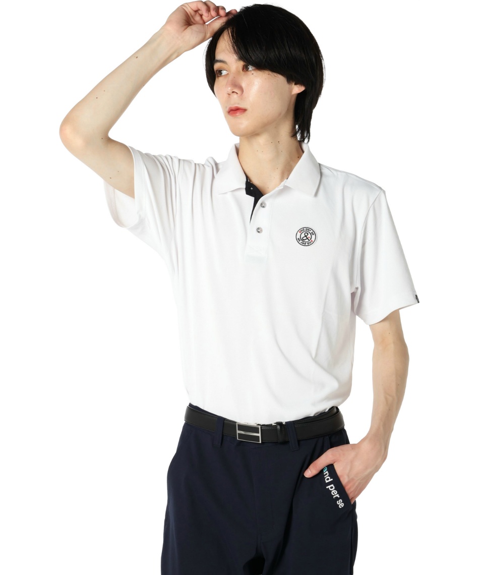 and per se ネイビー ポロシャツ＆ベルト and per se - アンパスィブランドサイト