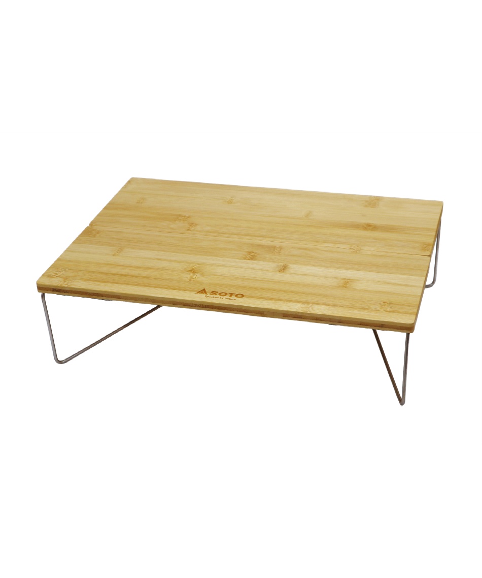 獲得ポイント117pt 【送料無料】ソト(SOTO) アウトドアテーブル 小型テーブル フィールドホッパーL バンブー ST-631BB