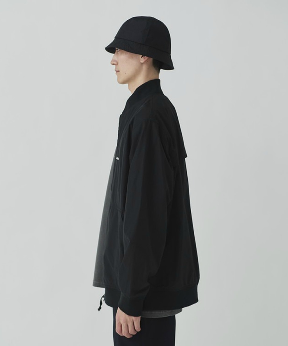  peak ノーカラージャケット ブラック スノーピーク(snow peak) アウトドア ジャケット Light Mountain Cloth