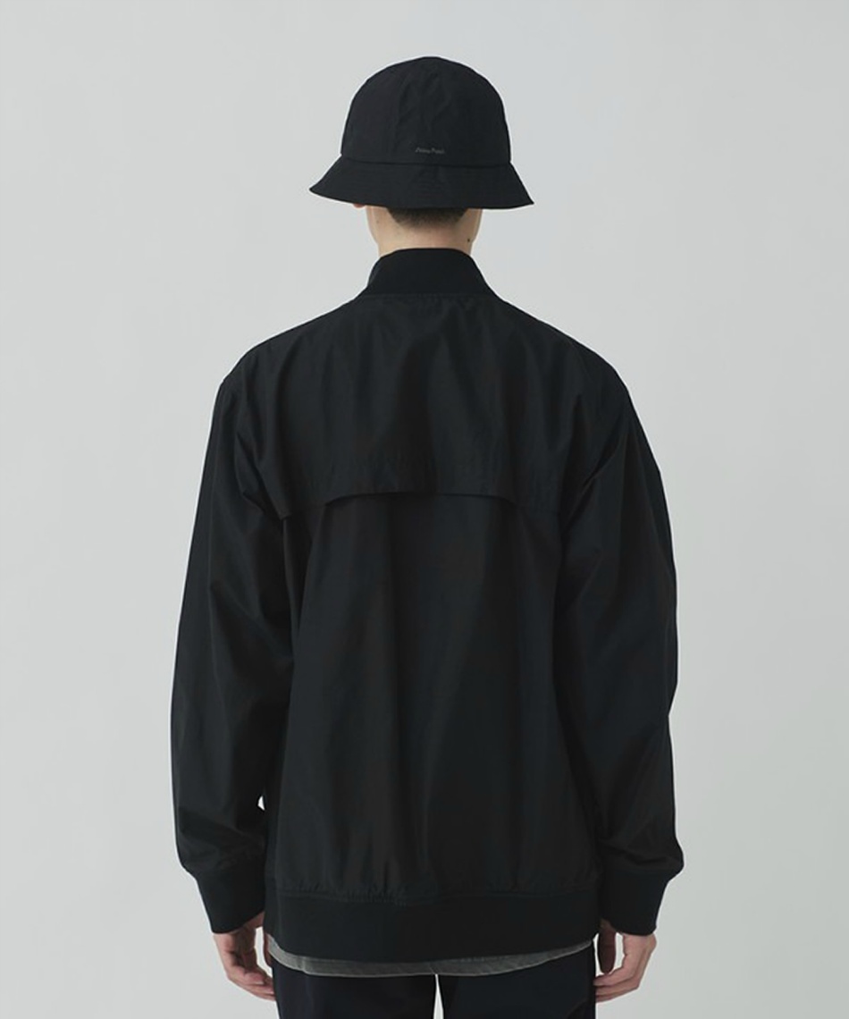  peak ノーカラージャケット ブラック セール】Light Mountain Cloth Jacket（ノーカラージャケット