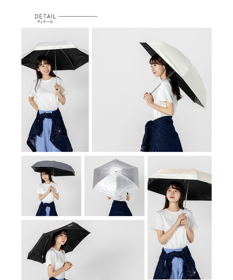 日傘 折り畳み 晴雨兼用 折り畳み傘 IZAコンパクト 53 ZA020 雨傘 遮光