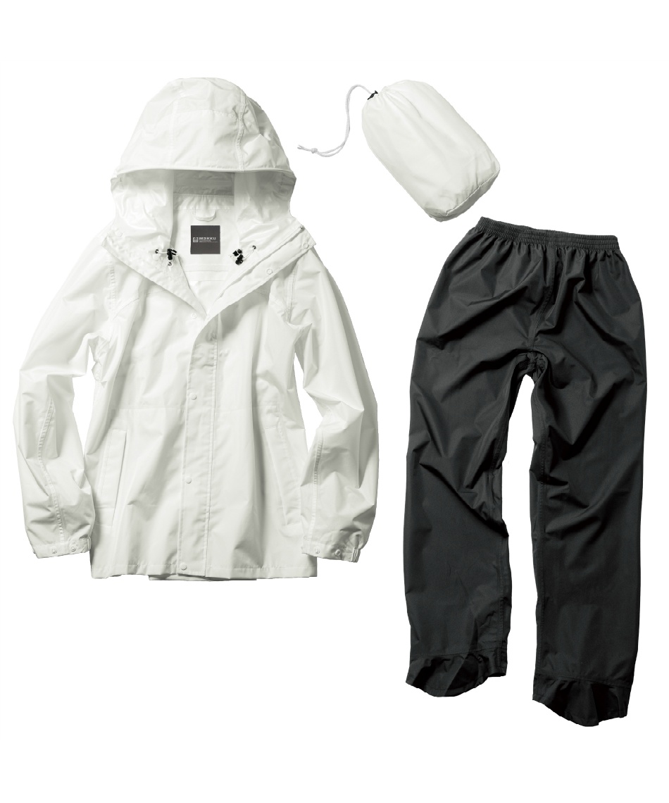 【おすすめ】RLX レインウェア　兼　ブルゾン　パーカー　ホワイト 買ってよかった「普段づかいできるレインウェア」3選 | ROOMIE（ルーミー）