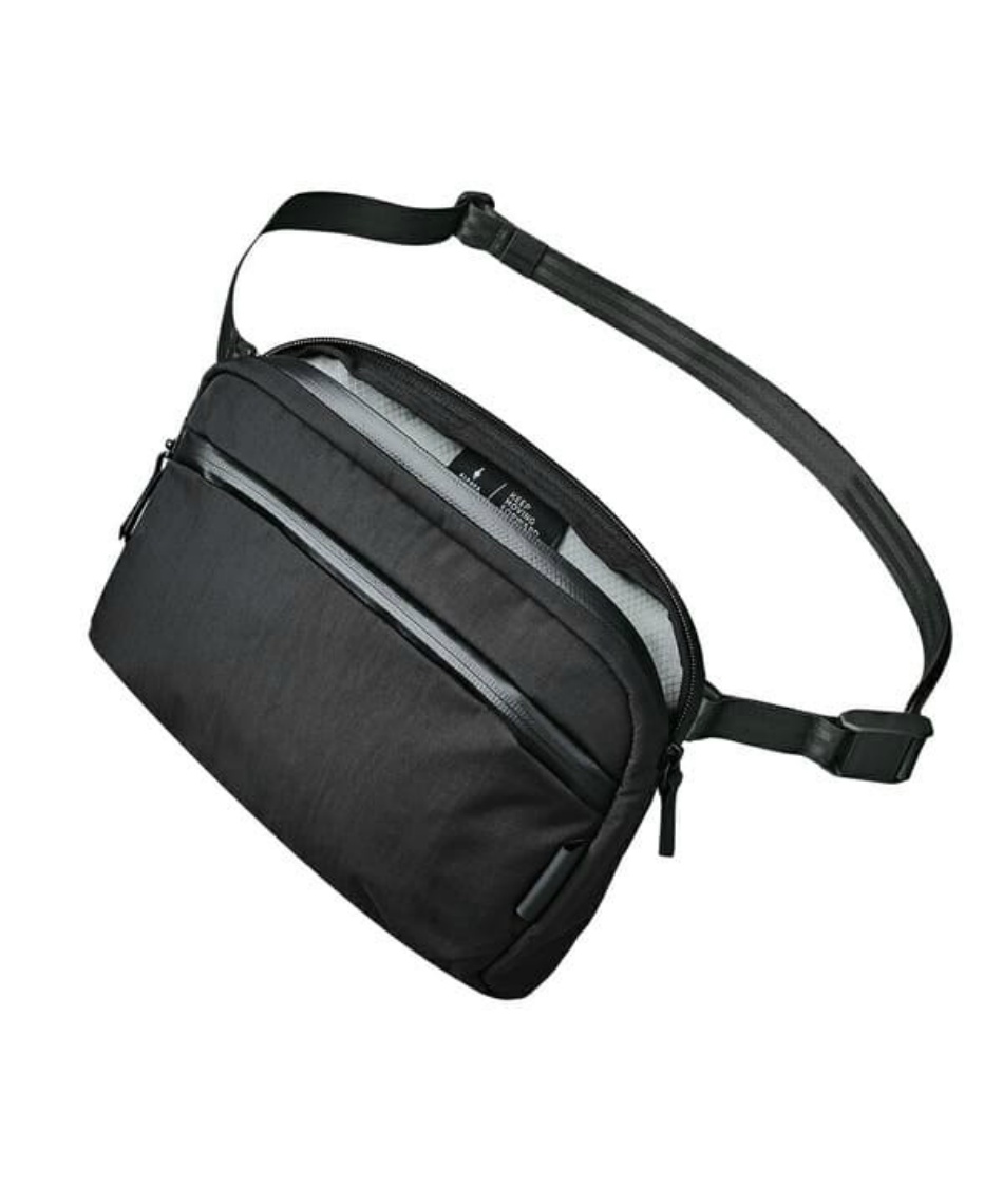 ショルダーバッグ・ポシェット Black nylon iPad bag Re-Nylon ポーチ 1NE545_2C05_F0002 (PRADA/ショルダーバッグ