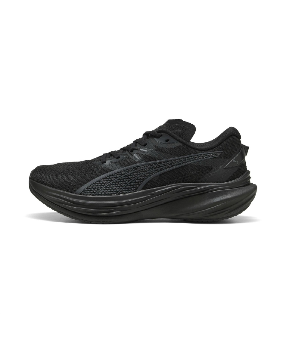 PUMA ブラック ランニングシューズ レディース プーマ Forever Run Nitro フォーエバーラン ニトロ ニット