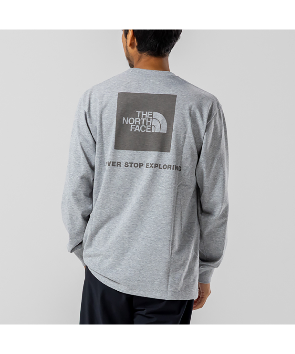 Tシャツ 長袖 ロングスリーブバックスクエアロゴティー NT32442-ZZ