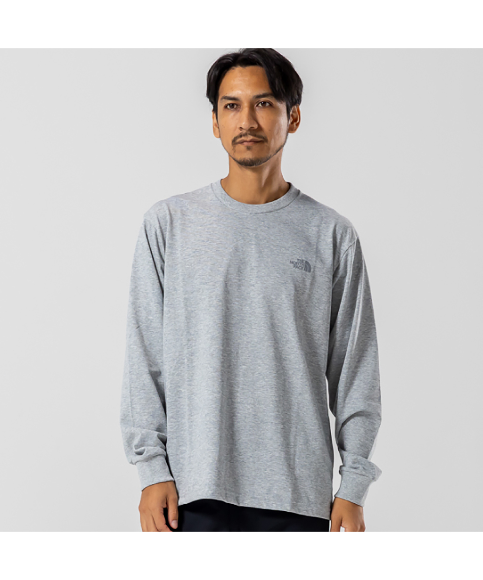 Tシャツ 長袖 ロングスリーブバックスクエアロゴティー NT32442-ZZ