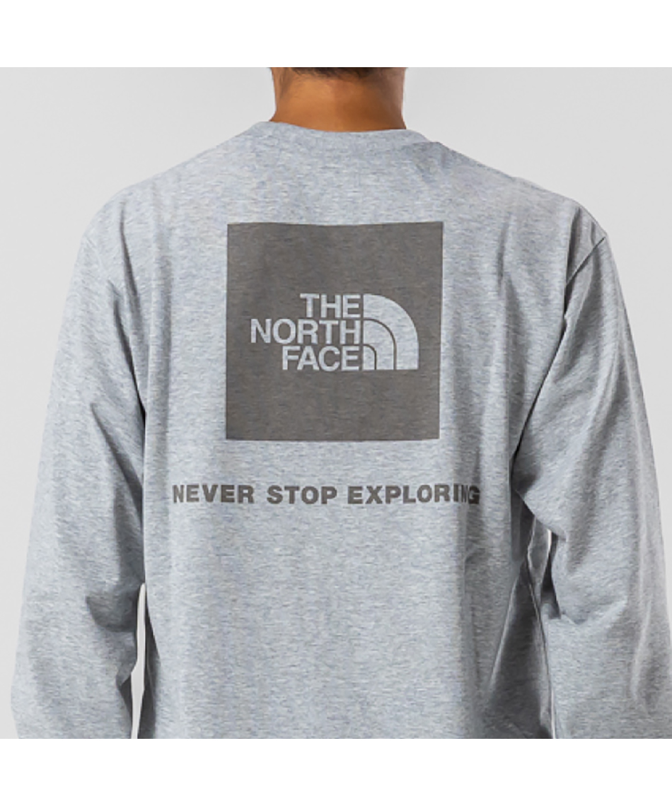 Tシャツ 長袖 ロングスリーブバックスクエアロゴティー NT32442-ZZ