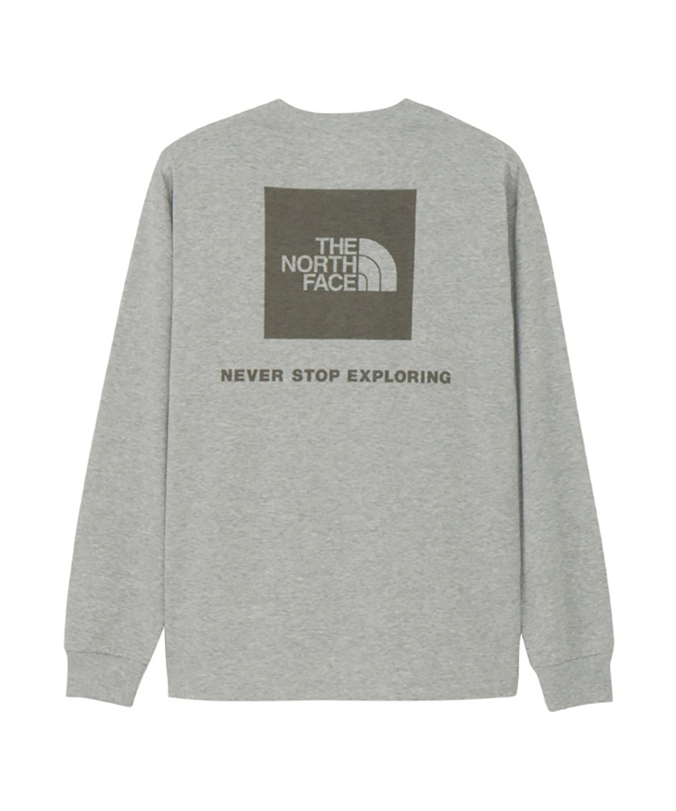 Tシャツ 長袖 ロングスリーブバックスクエアロゴティー NT32442-ZZ