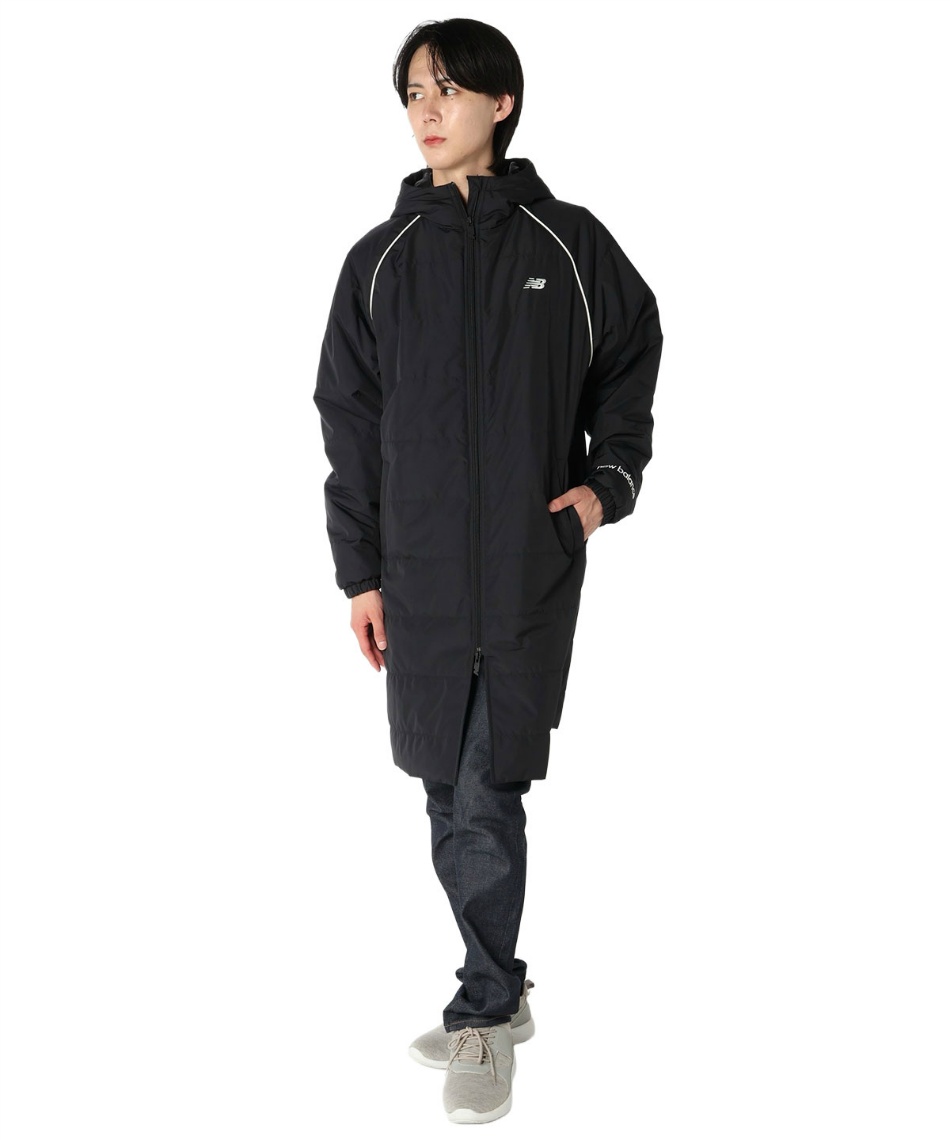 ロングコート パデッドコート ロング AMJ53173-BK | スポーツ用品なら