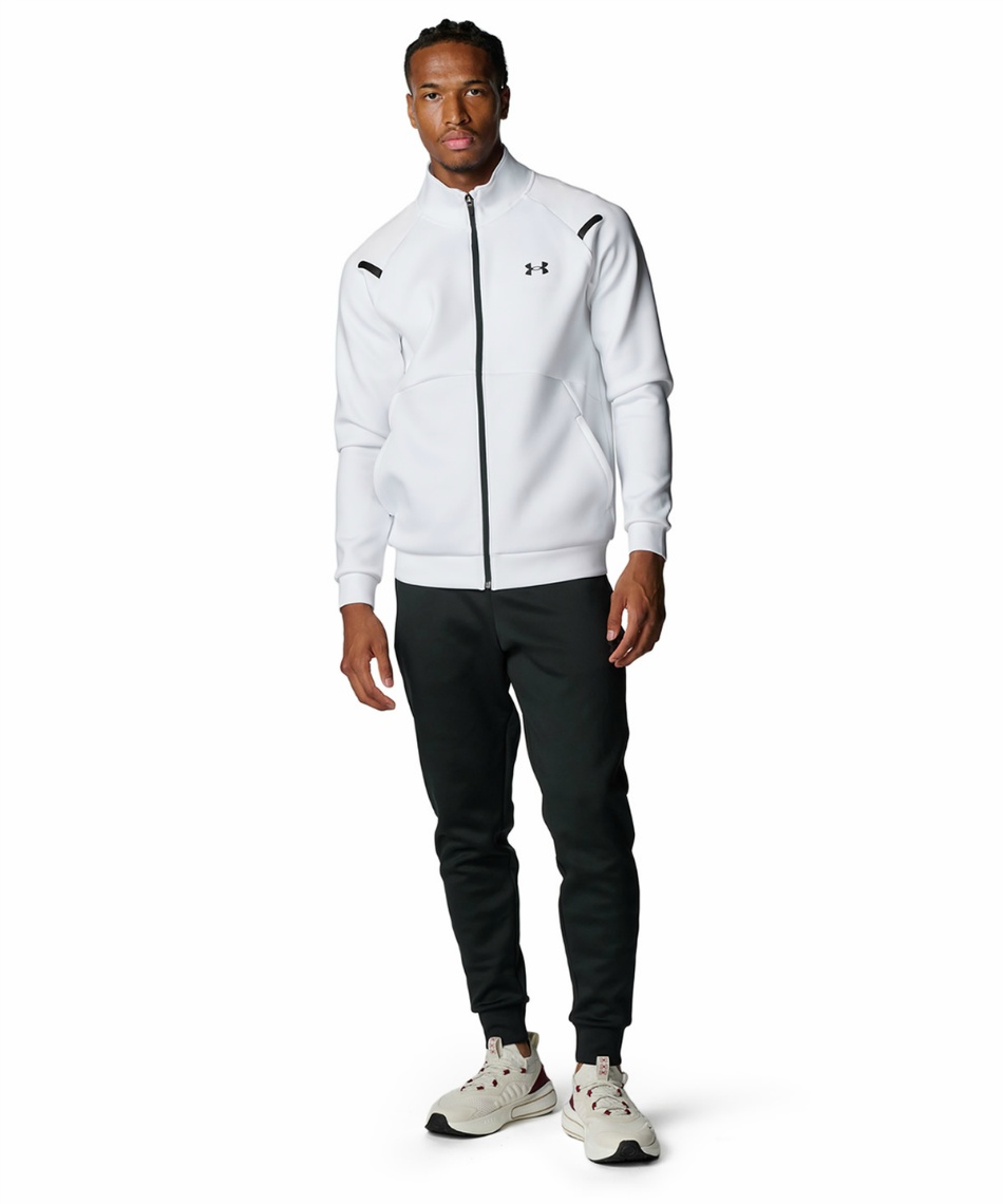 UNDER ARMOUR ジャージ ジャケット ホワイト M スポーツウェア ジャージ ジャケット UA ARMOUR KNIT TRACK JACKET