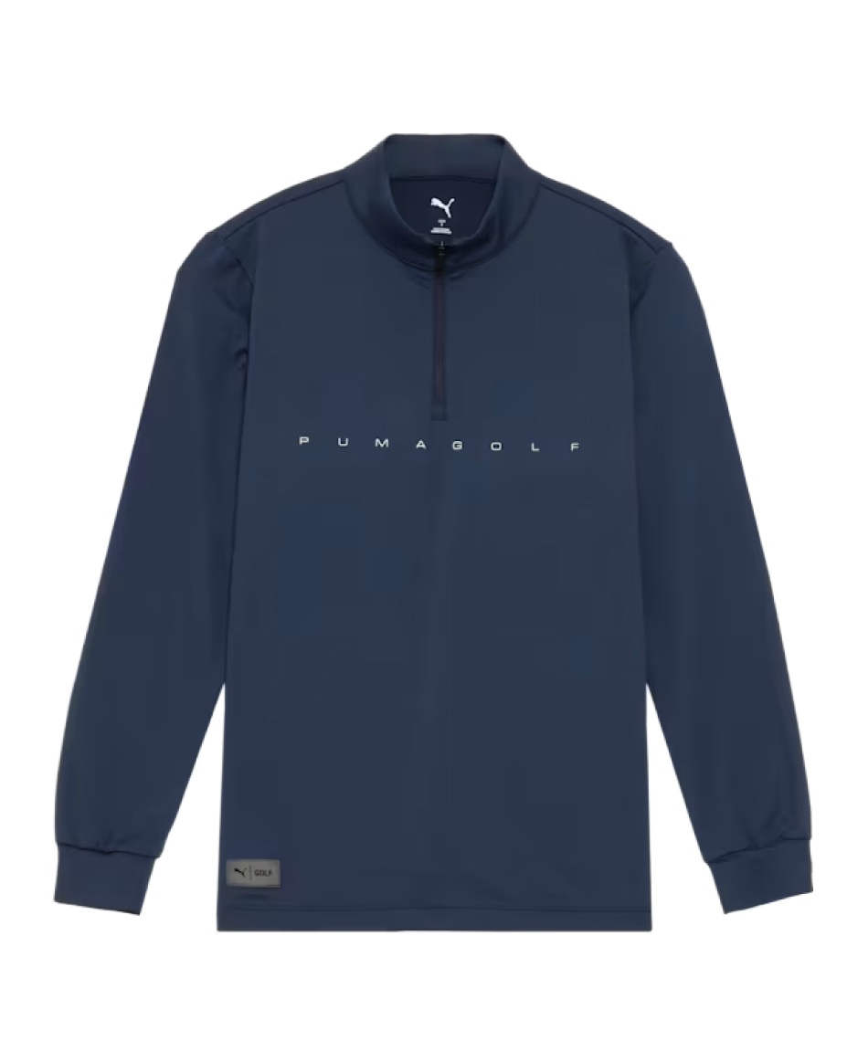 獲得ポイント95pt 【送料無料】プーマ(PUMA) ゴルフウェア 長袖シャツ PB ハーフジップ 長袖 ハイネック シャツ 635787 【2025年秋冬モデル】 メンズ 02 M