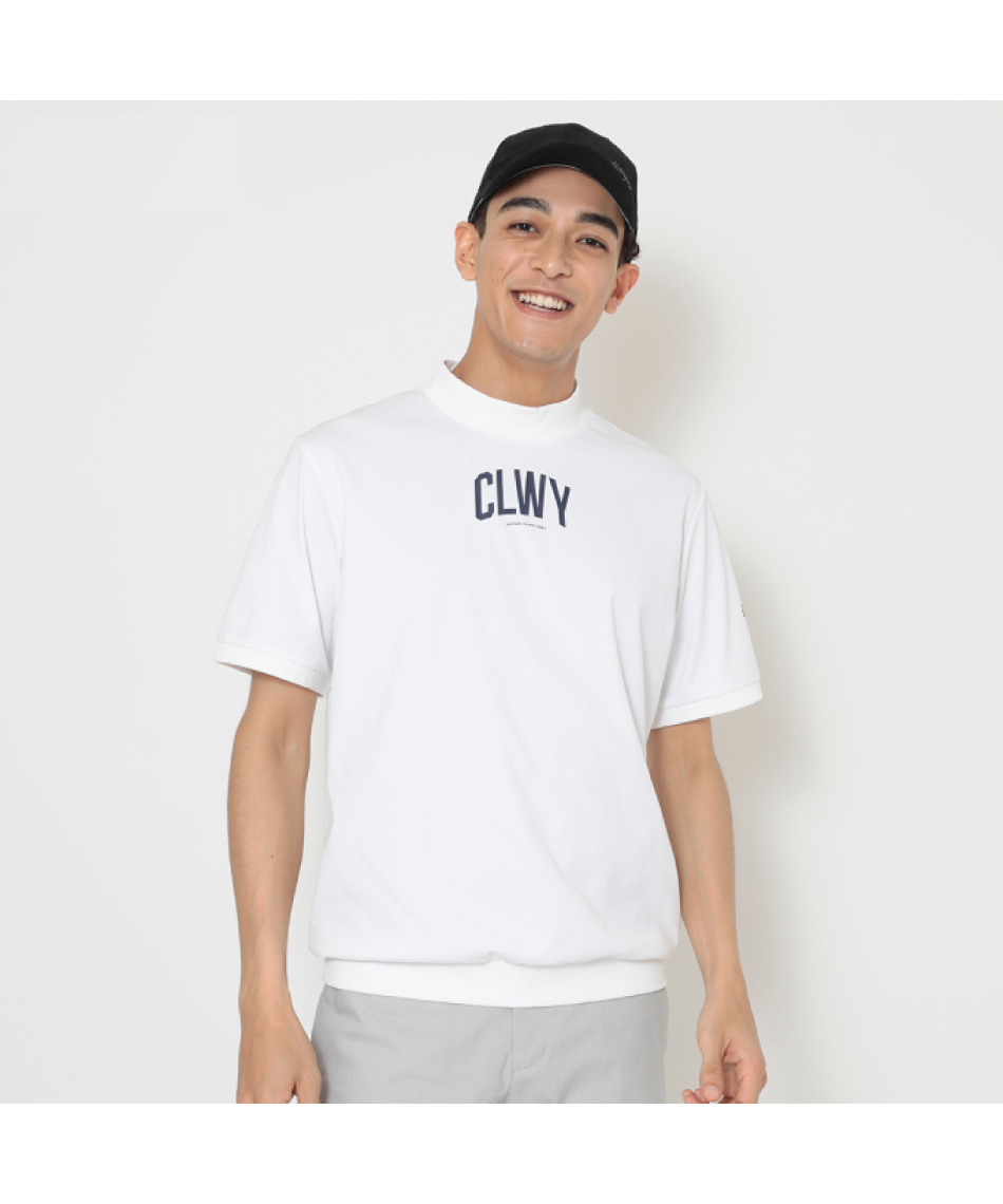 新品　キャロウェイ　モックネック　半袖シャツ　カットソー　ホワイト　Lサイズ 中古 レディース キャロウェイ Callaway 半袖シャツ L 白