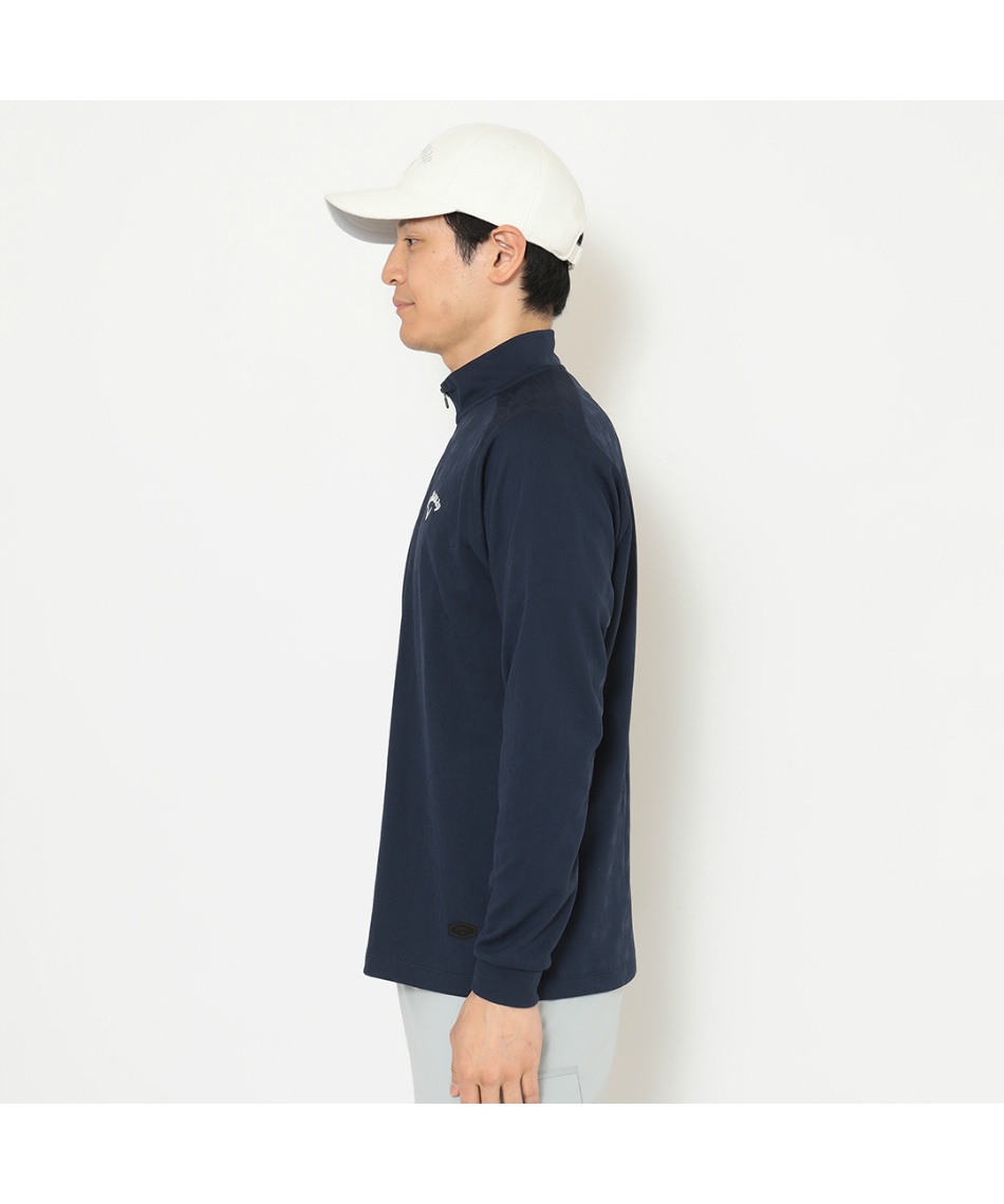 新品【キャロウェイ】2025年人気ロゴマークデザイン 長袖ゴルフポロシャツM Callaway キャロウェイ ストライププリント 半袖ポロシャツ +