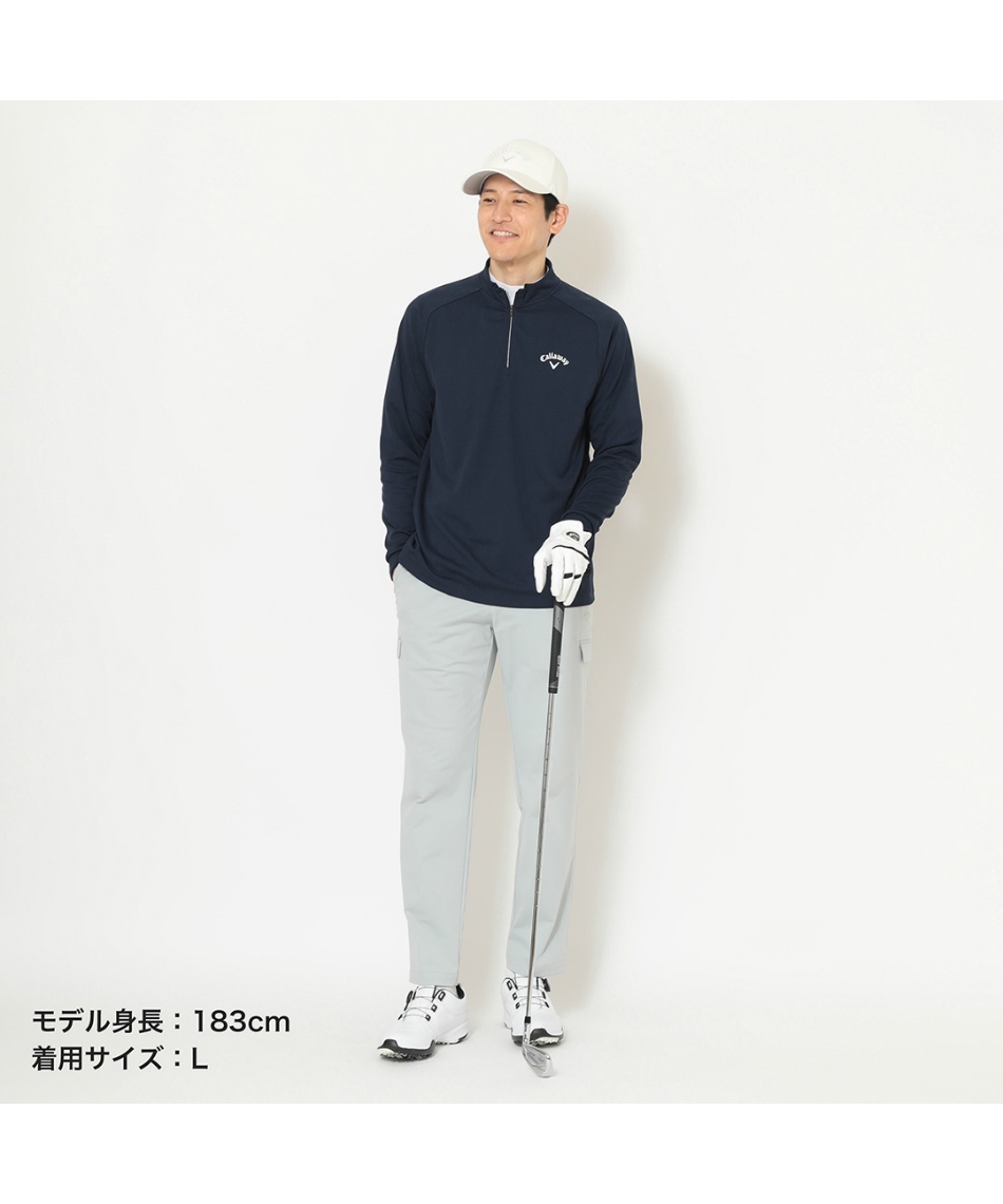 キャロウェイ(Callaway) ゴルフウェア 長袖シャツ ロゴジャカード