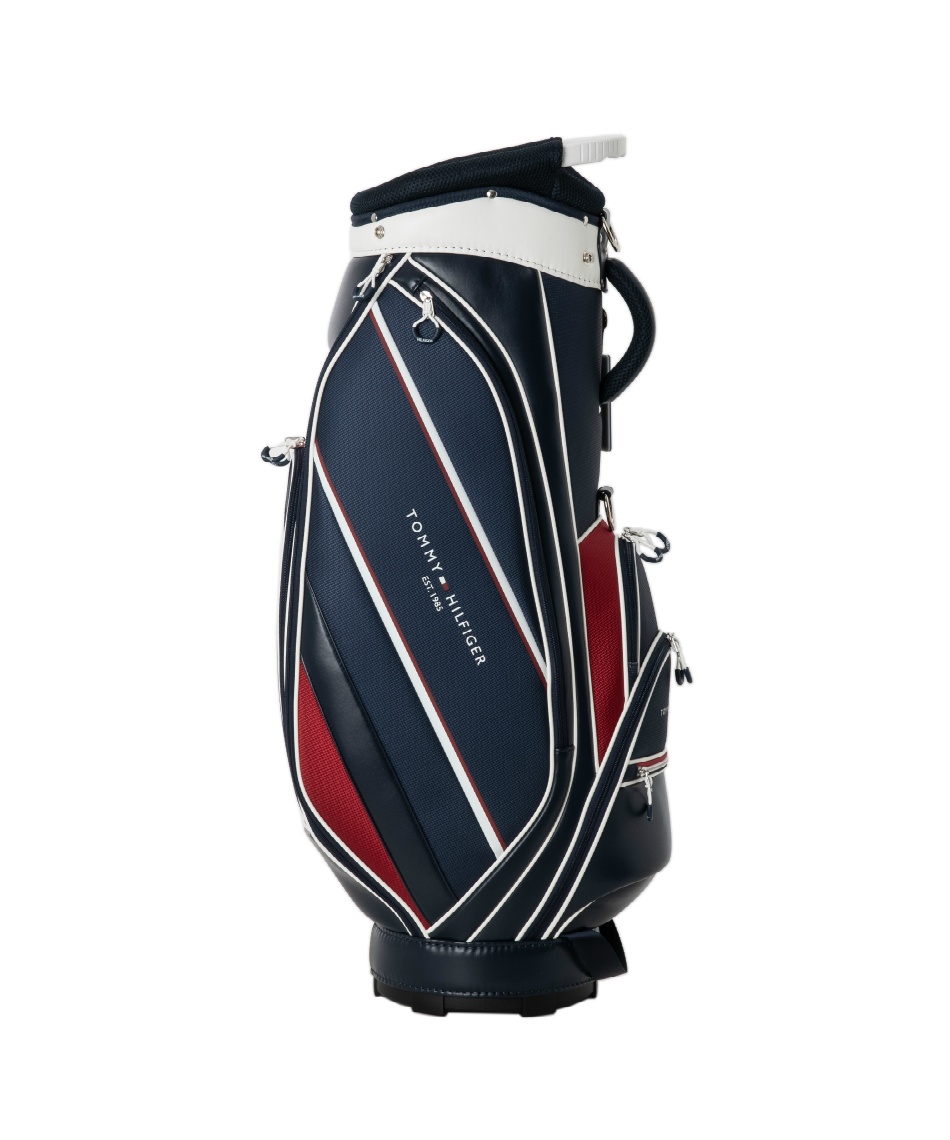 トミー ヒルフィガー ゴルフ ユニセックス エッセンシャル キャディバッグ THMG5FC4 90 トリコロール [2025年モデル] トミーヒルフィガーゴルフ(TOMMY HILFIGER GOLF) キャディバッグ