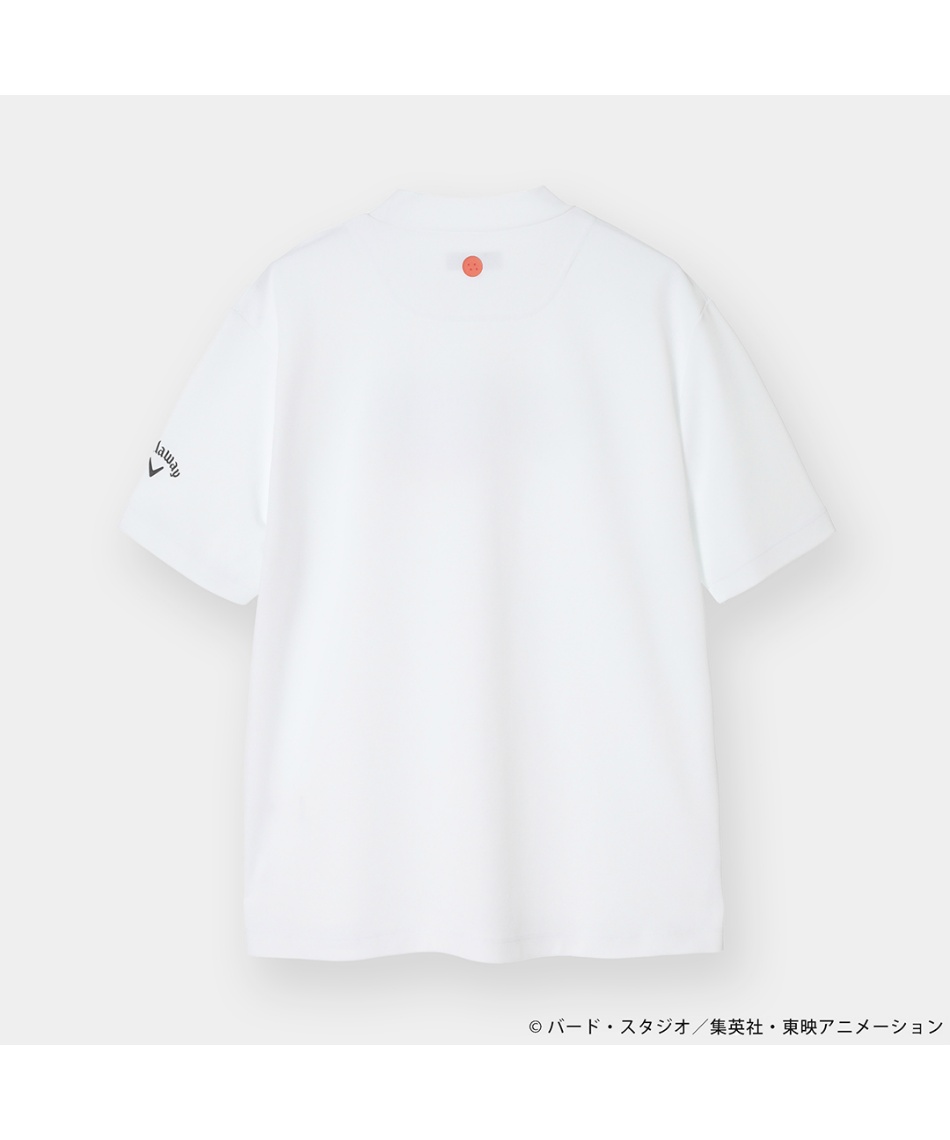 ゴルフウェア 半袖シャツ ドラゴンボール ロゴプリントモックネック
