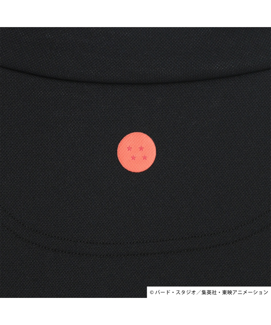 ゴルフウェア 半袖シャツ ドラゴンボール ロゴプリントモックネック