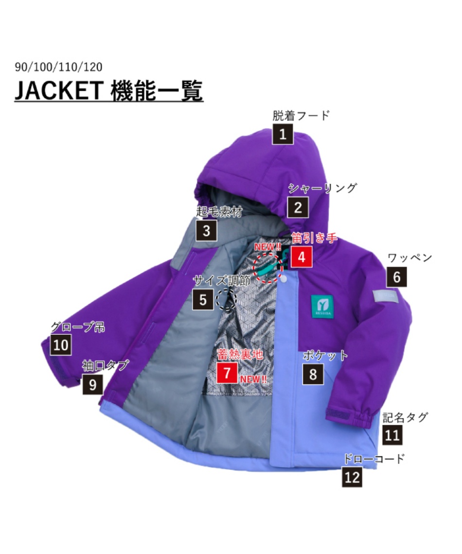 スキーウェア上下セット 140cm スキーウェア 上下セット SUIT RES58004 | スポーツ用品ならヒマラヤ