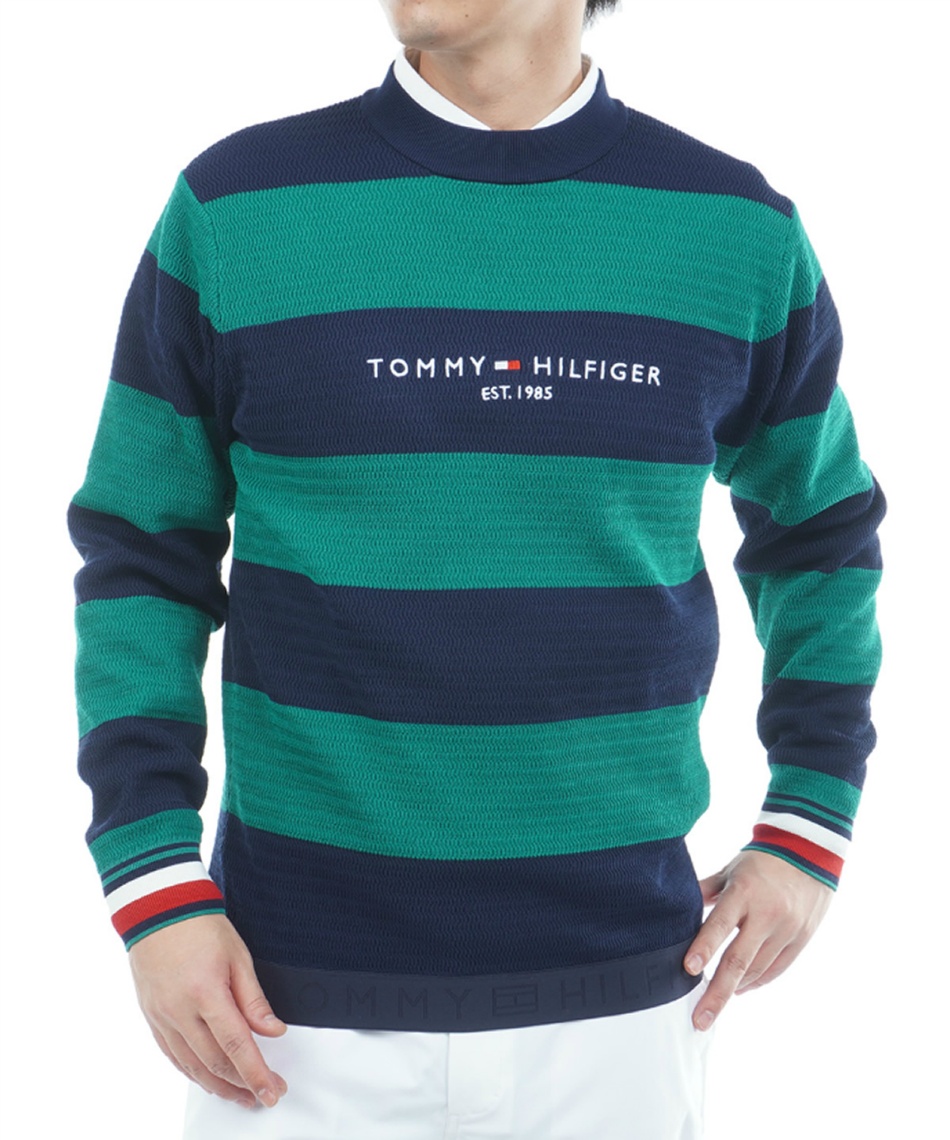 l|Cg160pt yzg~[qtBK[St(TOMMY HILFIGER GOLF) StEFA Z[^[ {[_[ N[lbNjbg THMA565 y2025NH~fz Y 60GRN LL