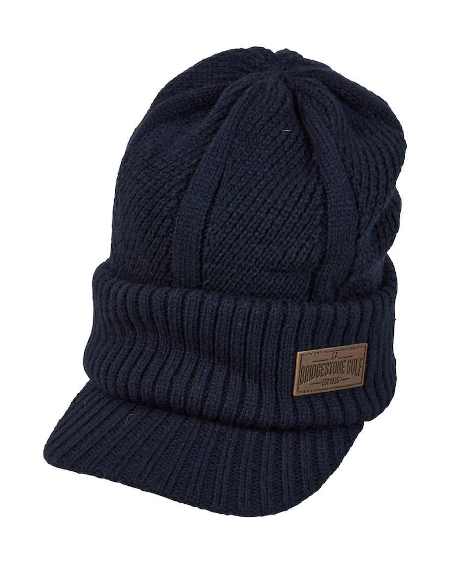 ブリヂストンゴルフ(BRIDGESTONE GOLF) ゴルフ ニット帽 ツバ付き