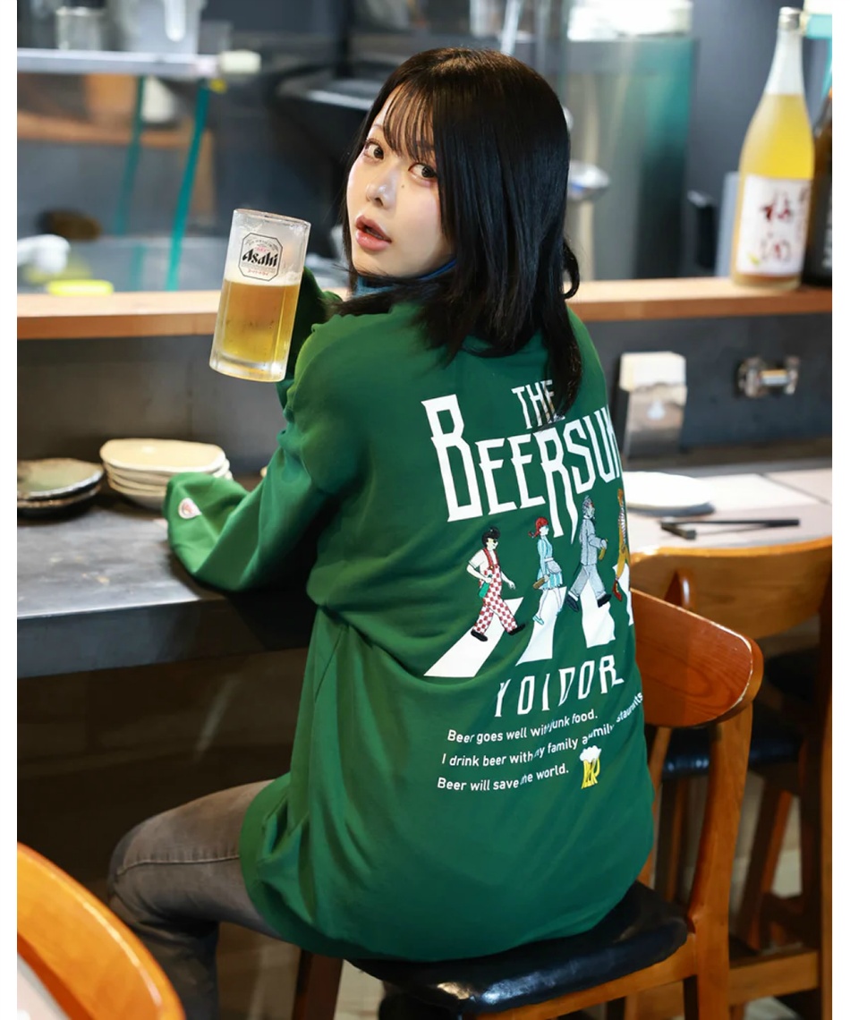 スウェットトレーナー BEER SUKI クルーネックスウェット 835208 【ご
