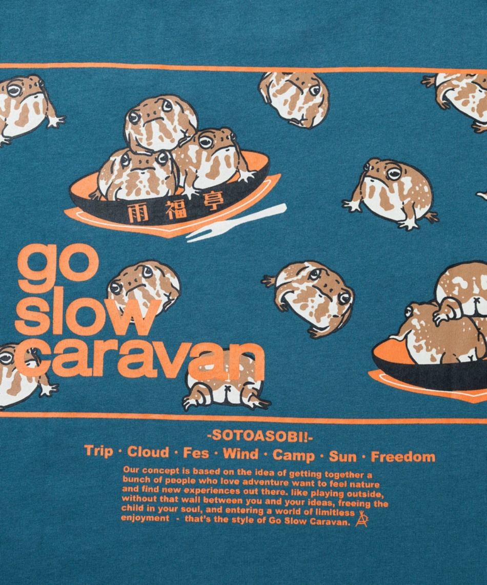ゴースローキャラバン(Go Slow Caravan) Tシャツ 長袖 USA/Cスクエア