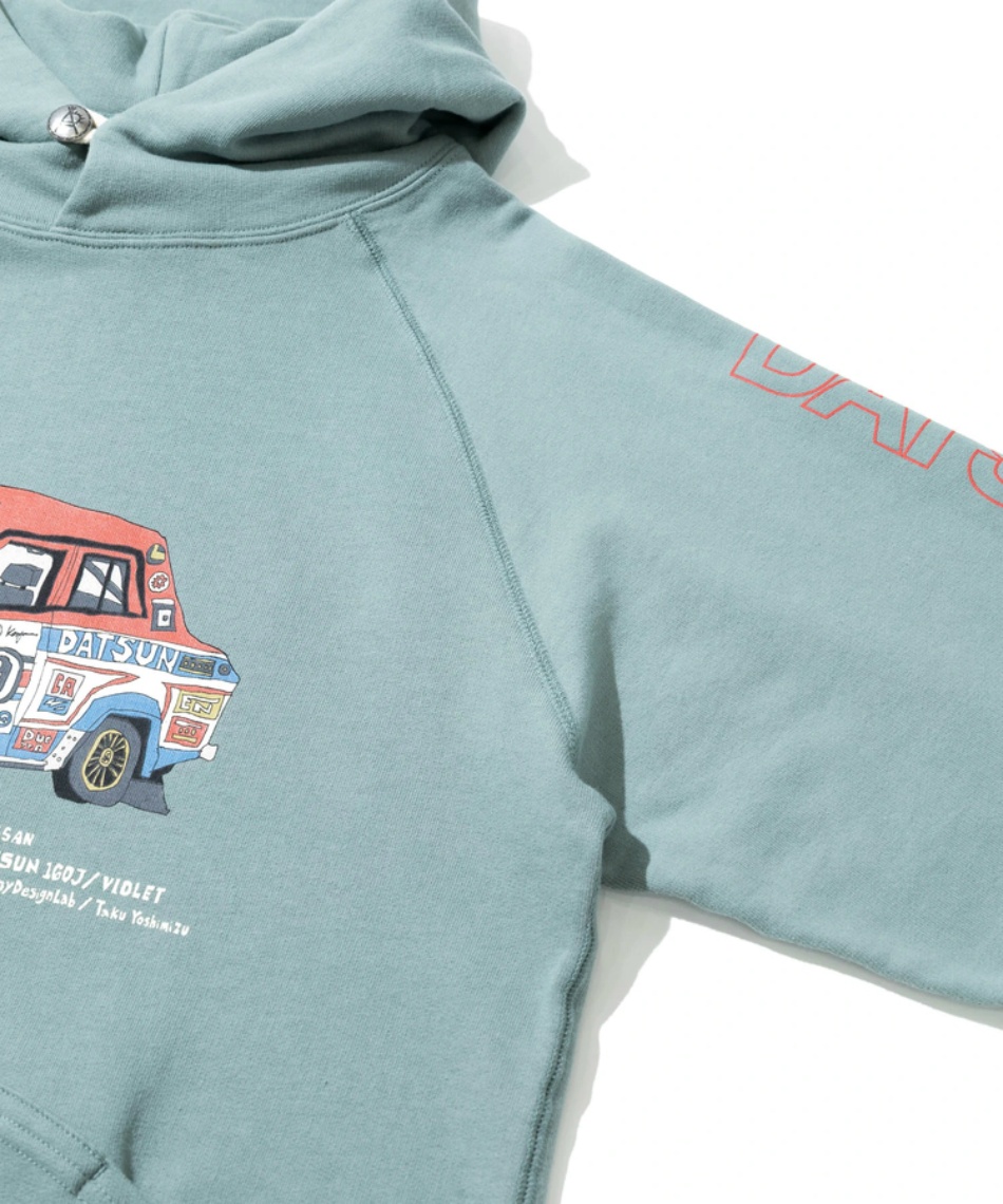 ゴースローキャラバン(Go Slow Caravan) スウェットパーカー NISSAN×go