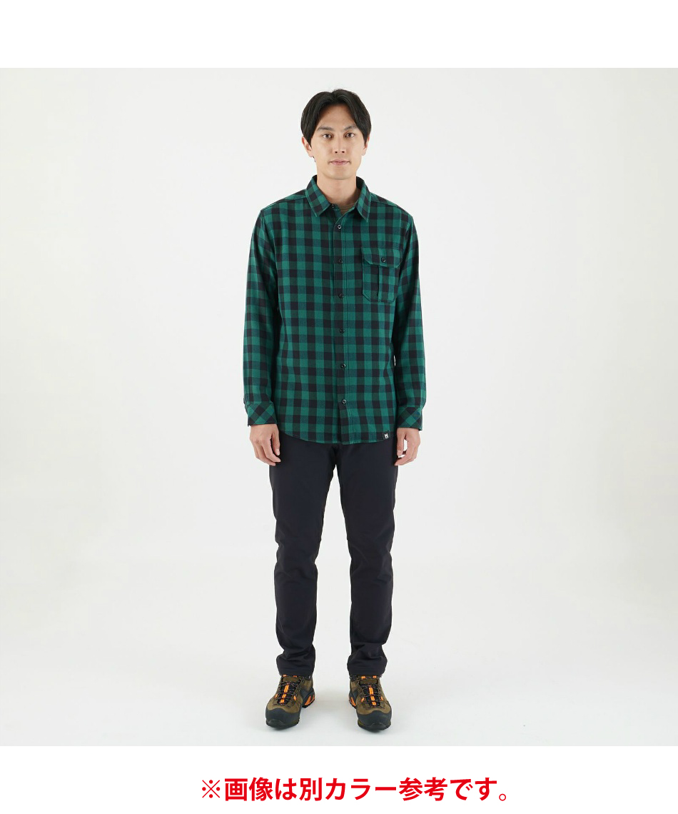 ミレー(MILLET) 長袖シャツ サーモ チェック シャツ ロングスリーブ