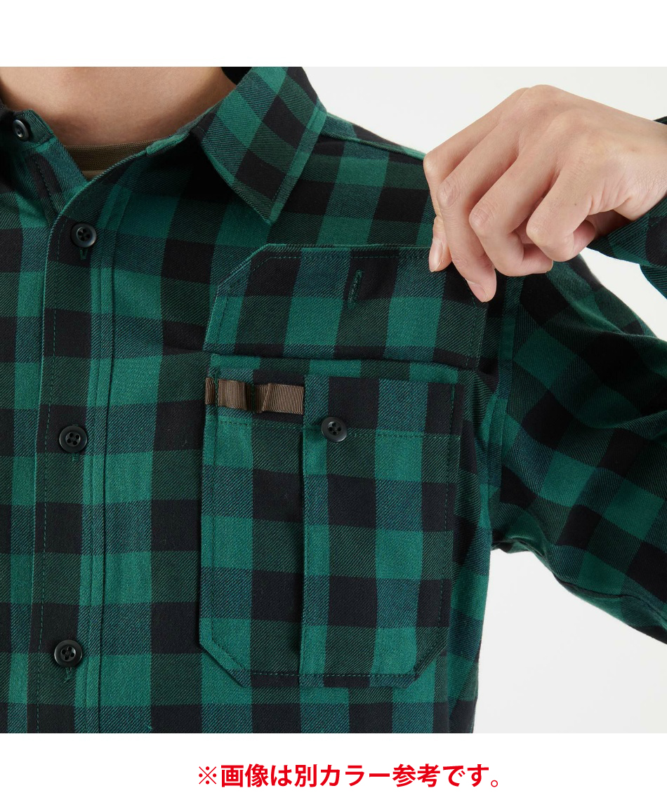 ミレー(MILLET) 長袖シャツ サーモ チェック シャツ ロングスリーブ