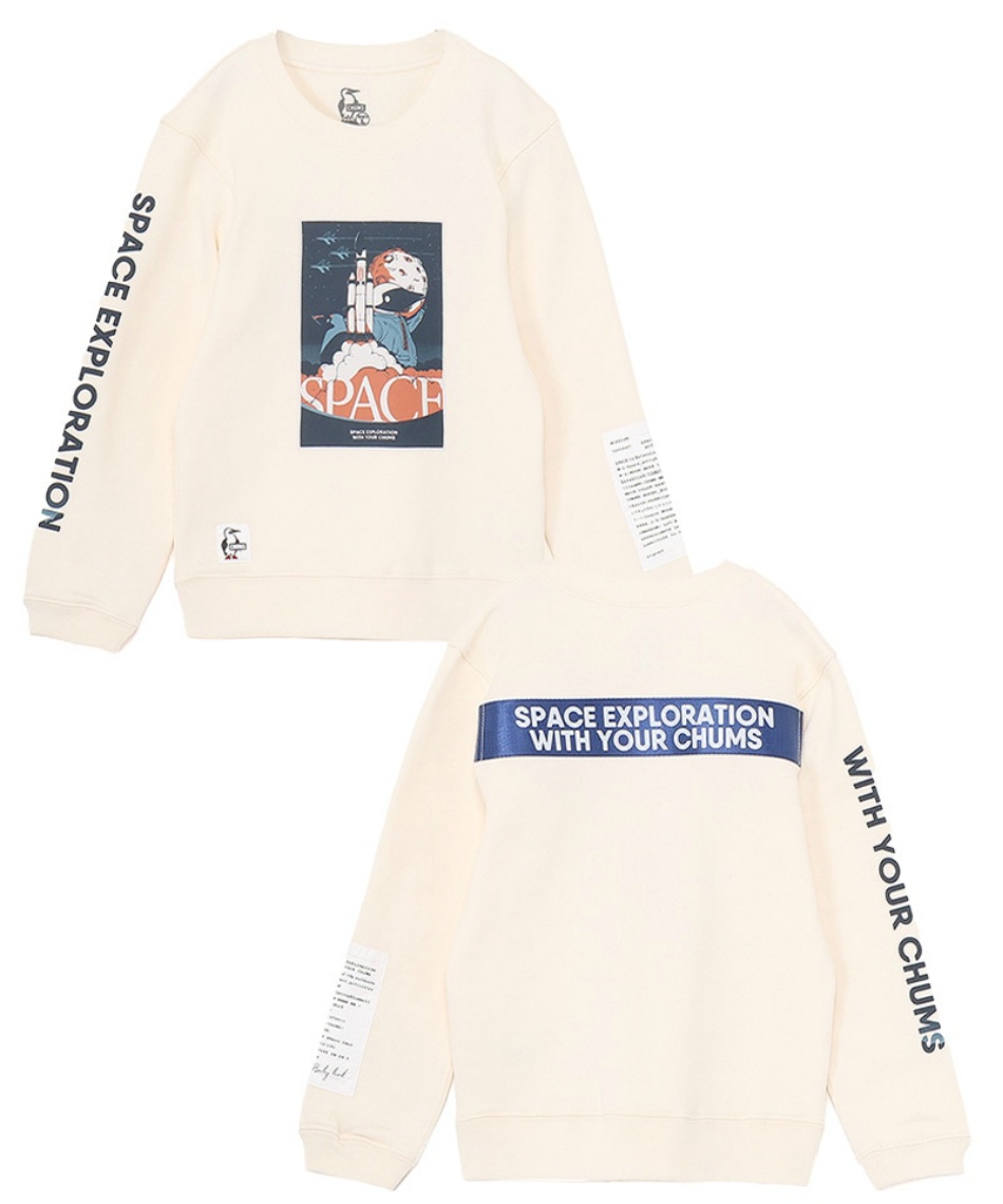 チャムス(CHUMS) スウェット トレーナー キッズスペースブラストオフ