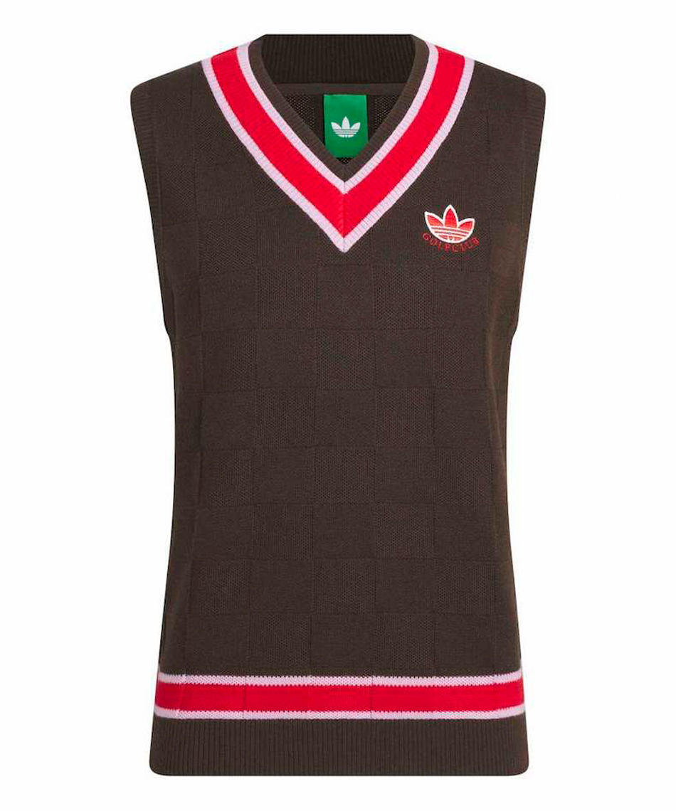 アディダス(adidas) ゴルフウェア ニットベスト OG チェック ニット