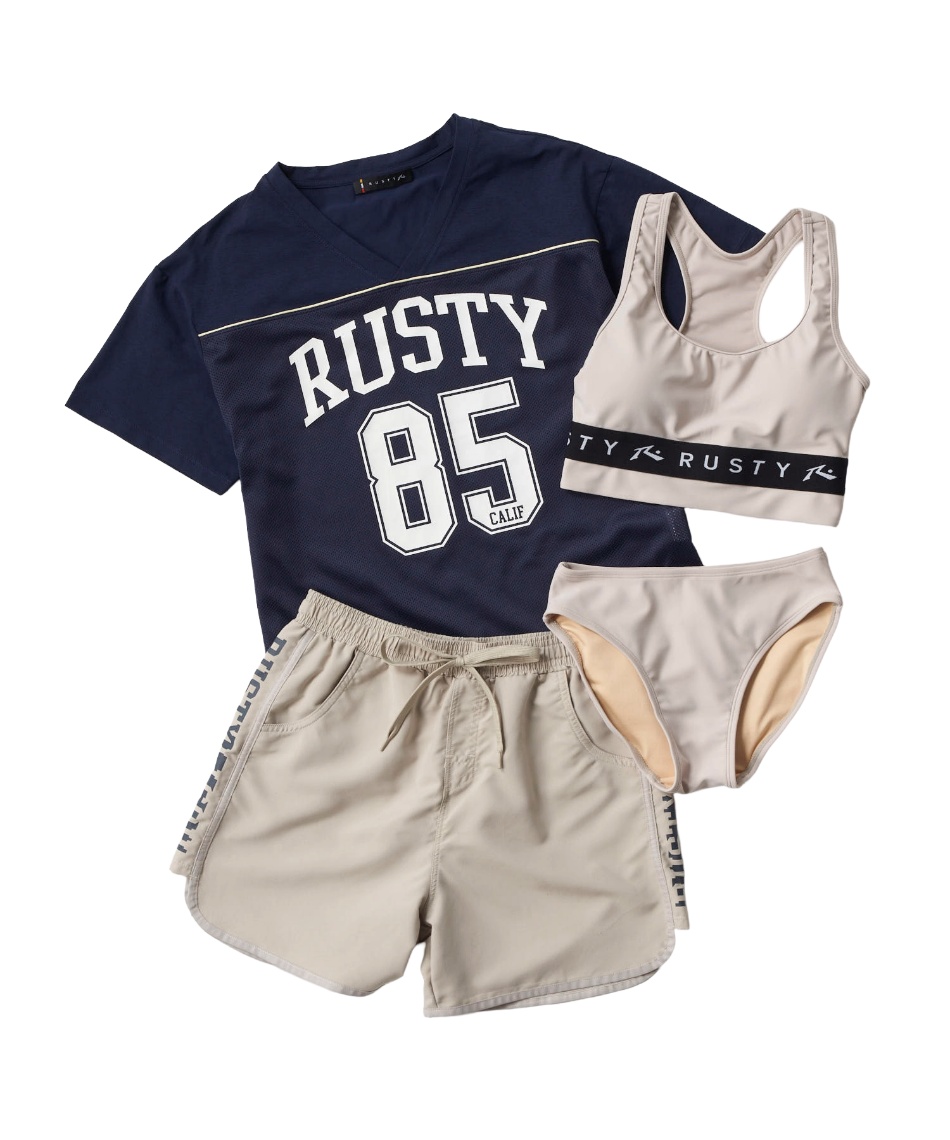 ラスティ(RUSTY) 水着 タンキニ 女の子 4テンセットミズギ 966802