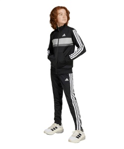 �l���|�C���g51pt 14% OFF�^SALE �y���������z�A�f�B�_�X(adidas) �W���[�W�㉺�Z�b�g �V�[�Y�i�� �G�b�Z���V�����Y Tiberio �X���[�X�g���C�v�X �g���R�b�g �g���b�N�X�[�c �L�b�Y JY0509 KQG66 �W���j�A BK�^BK 150