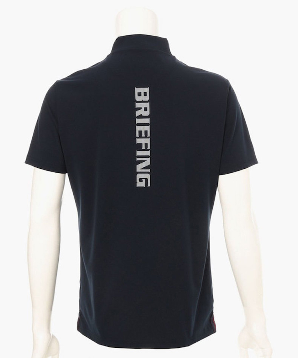 BRIEFING ゴルフウェア 半袖シャツ ブラック L ブリーフィング(BRIEFING) ゴルフウェア 半袖シャツ TOUR HIGHNECK