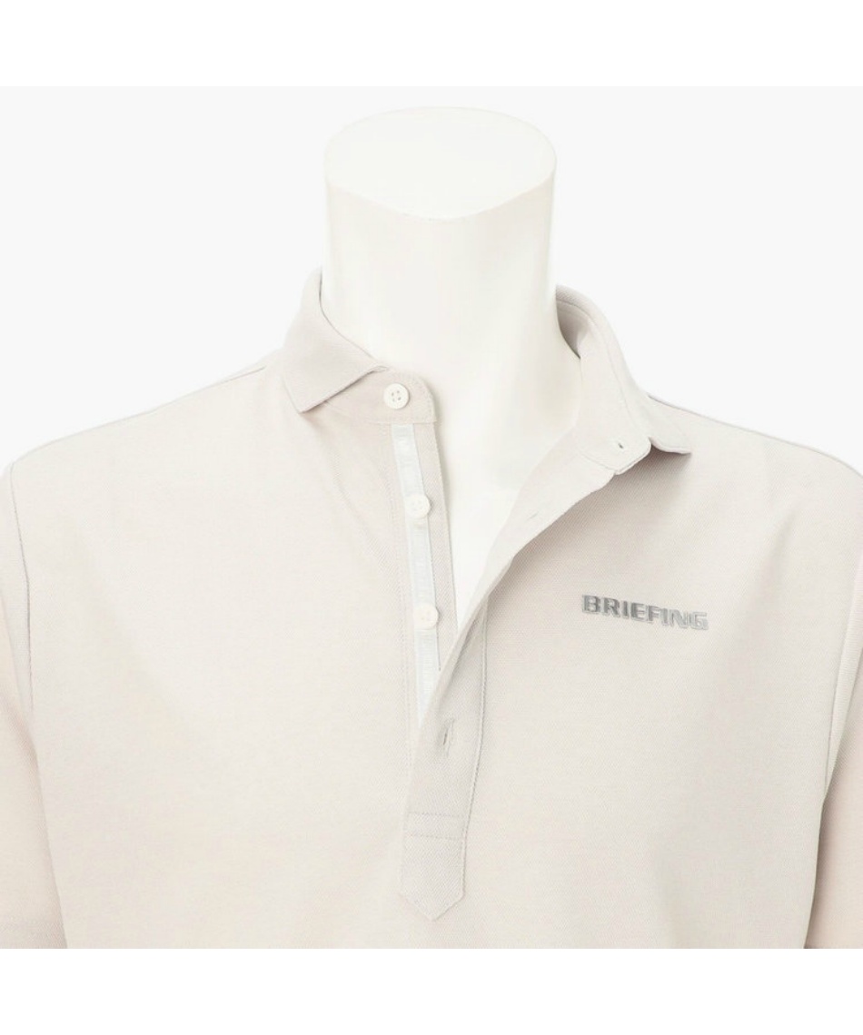 BRIEFING クリーム色 シャツ ブリーフィング(BRIEFING) ゴルフウェア 半袖シャツ LINEN-T WC SHIRT