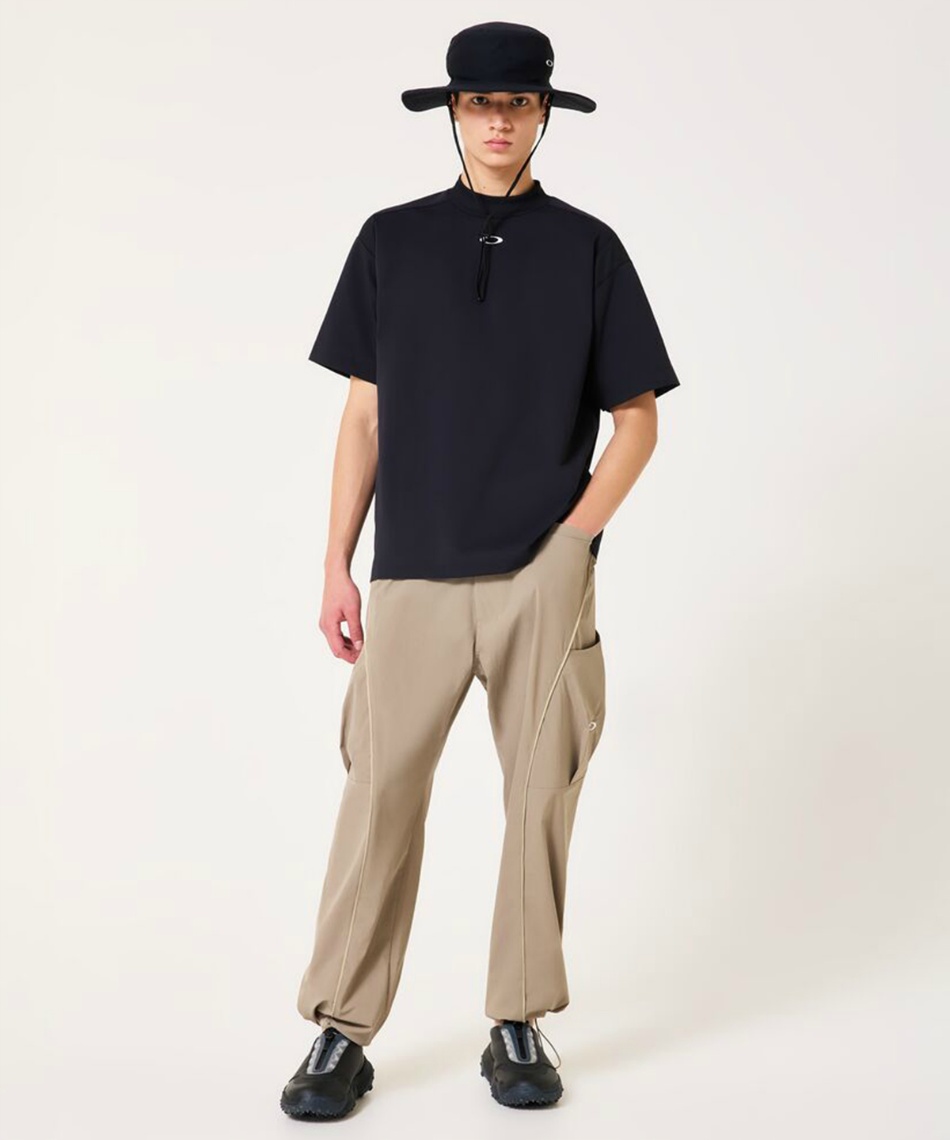 【極美品】ジーフォアゴルフ　サイドラインモックネックシャツ半袖　S 6/29まで【40％OFF】クーポン配布中 ゴルフウェア 半袖シャツ O-SYNC