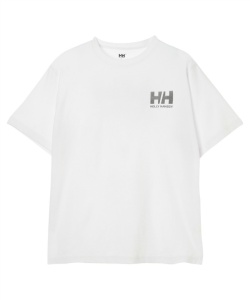 �l���|�C���g63pt 10% OFF�^SALE �y���������z�w���[�n���Z��(HELLY HANSEN) T�V���c ���� �V���[�g�X���[�u HH ���C�� �o�b�N �v�����g ���S �e�B�[ HE62634-CW �����Y CW M