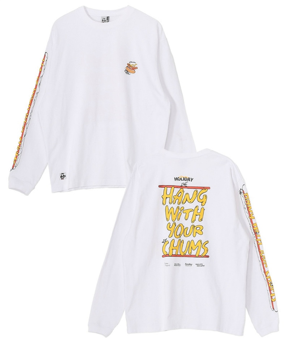 �l���|�C���g65pt 8% OFF�^SALE �y���������z�`�����X(CHUMS) T�V���c ���� HWYC�z�b�g�h�b�O�����O�X���[�uT�V���c CH01-2731 �����Y White M�^O