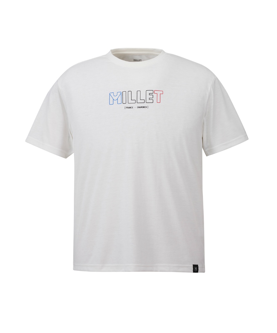 ミレー(MILLET) Tシャツ 半袖 アウトライン ロゴ ショートスリーブT
