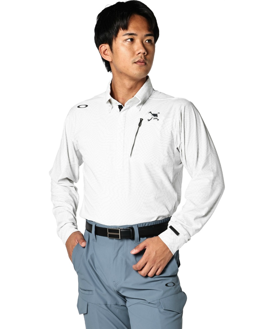 オークリー(OAKLEY) ゴルフウェア 長袖シャツ スカルEQUILIBRIUM長袖SH