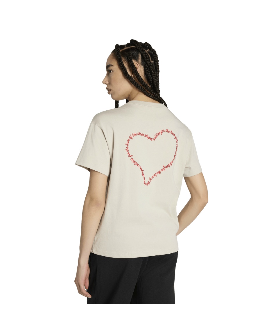 Tシャツ 半袖 HEART刺繍 エンブロイダリー パック ルーズ グラフィック