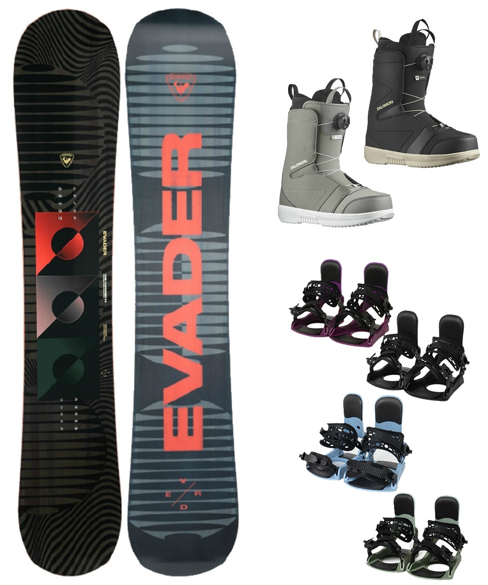 スノーボード 3点セット EVADER+KONNECT+FACTION BOA ボード板＋