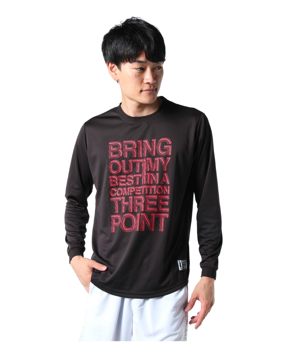 スリーポイント Threepoint バスケットボール 長袖シャツ 長袖プリントtシャツ Tpj03 スポーツ用品ならヒマラヤオンラインストア 公式